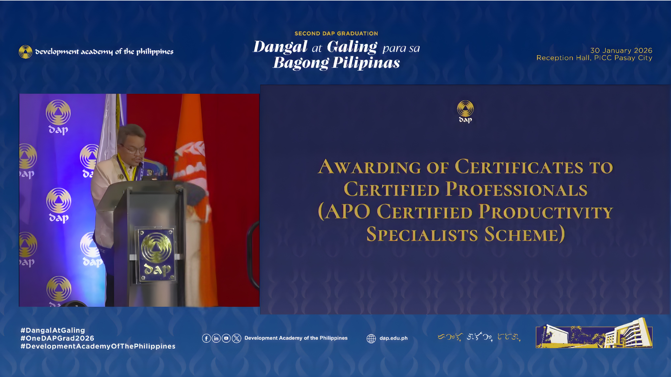 APO Specialists Honored at 2nd DAP Graduation - Development Academy of ...